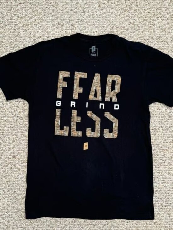Tops - md Fearless Grind T Shirt Tee Black Medium